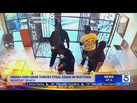 Smash-and-grab thieves steal $260,000 worth of watches in Newport Beach