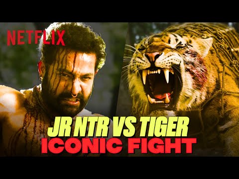Royal Bengal Tiger ATTACKS Jr NTR: Who Will Win This Epic Fight? 🔥 | RRR (Hindi) | Netflix India