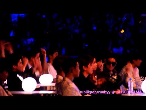 141203 MAMA in Hong Kong - EXO, iKon, Winner, Epik High,IU Reaction to GD and Taeyang GOOD BOY