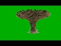 Wide Tornado Green Screen Footage