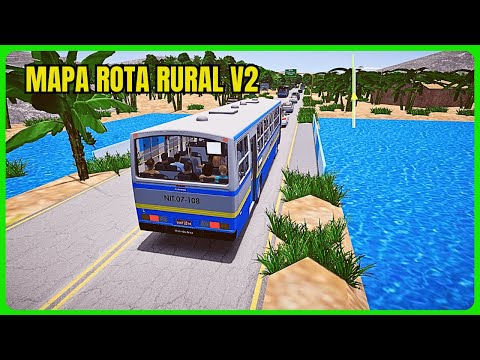 ????Proton Bus Simulator | Novo Mod Mapa Rural V2 | Linha 002 | Mods | PBSU | PBS