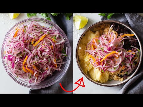 Peruvian Salsa Criolla | Red Onion Salsa