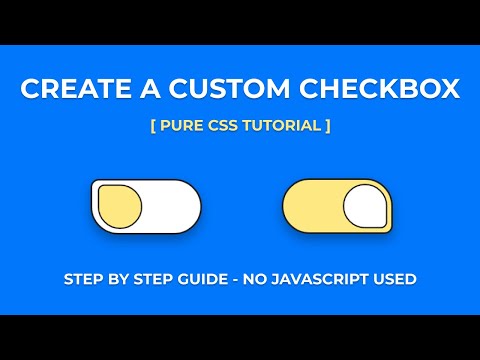 Css Custom Animated Checkbox Button Switch Toggle Button Using Css