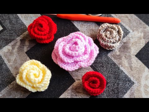 Trandafiri Crosetati Un Accesoriu Ideal Pentru Imbracaminte Primavara, Vara🌹🌹🌹