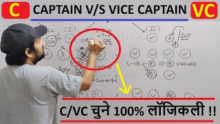 Dream(ड्रीम) ग्रैंड लीग में Captain/Vice-Captain (C/VC) की परेशानी ख़तम |Dream Tips and Tricks