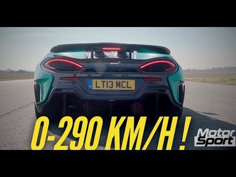 McLaren 600 LT standing kilometer 0-290km/h !