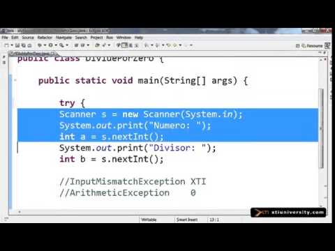 Universidade XTI   JAVA   053   Exception  try  catch e finally