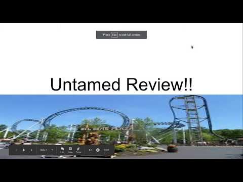 Video review of Untamed by Coaster Monium