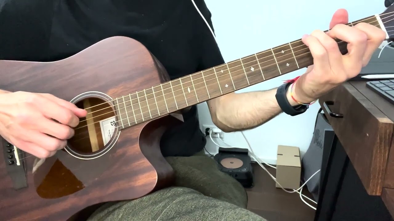 Roberto Barlocci playing 7 Years by Lukas Graham as a fingerstyle MelodyChords arrangement on solo guitar