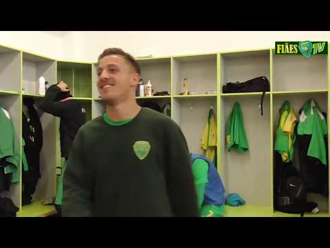 12º jogo consecutivo sem perder Fiães SC x CD Estarreja  Flash interview  créditos Fiães TV