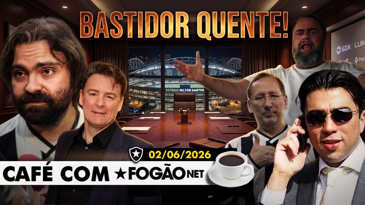 LIVE CAFÉ COM FOGÃONET | Alta cúpula do Botafogo aceita GDA; Textor quer Kia e Marinakis