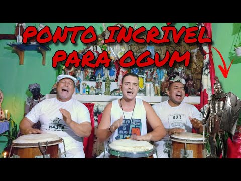 PONTO MUITO LINDO DE OGUM - CAPACETE DE PENAS