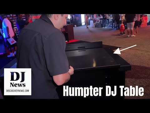 Demonstration Of The Humpter B3 Fast Folding DJ Table Facade and workstation in White #ProXDirect