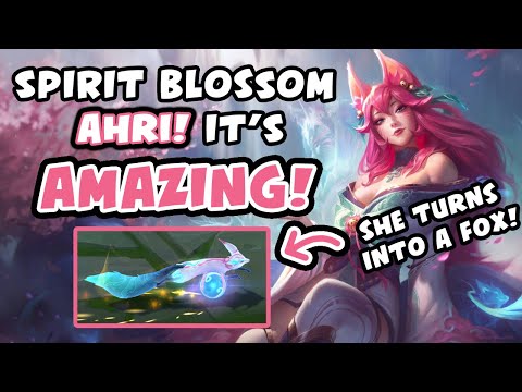 SPIRIT BLOSSOM AHRI IS AMAZING!! BEST SKIN YET!! | League of Legends