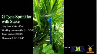 G type sprinkler come with stakes