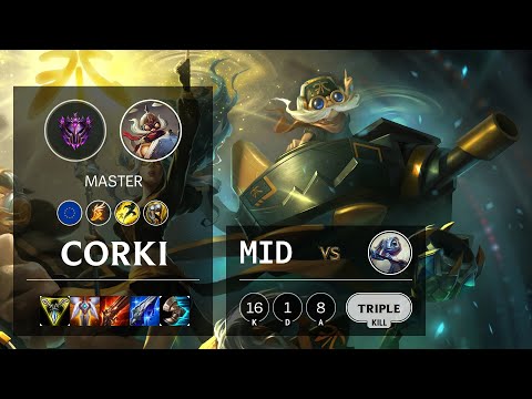 Corki Mid vs Fizz - EUW Master Patch 10.16