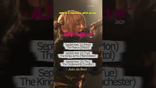 Japan’s girl group ASP’s first overseas tour, “ASP in the UK Tour,” Join us live! #shorts