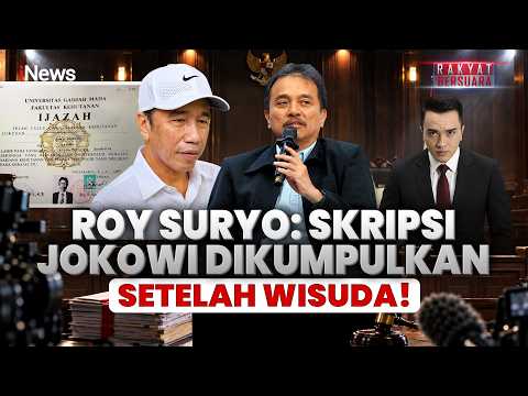 PERDANA! Roy Suryo Bocorkan Foto yang Disebut Buktikan Ijazah Jokowi Palsu | Rakyat Bersuara