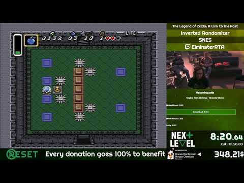 NoReset x Next Level 2018 - The Legent of Zelda: A Link to the past: Inverted Rando. by ElminsterRTA