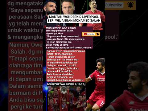 Mohamed salah dapat wejangan Michael owen #shorts