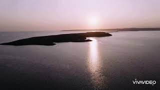 Saleens beach high tide Tramore Dunes County Waterford Ireland ... Drone... 2020.