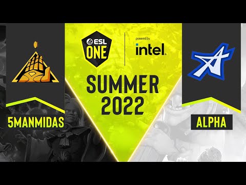 Dota2 - ALPHA vs. 5ManMidas - Game 2 - DPC NA Tour 3 - ESL One Summer 2022