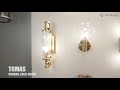бра crystal lux tomas ap1 gold