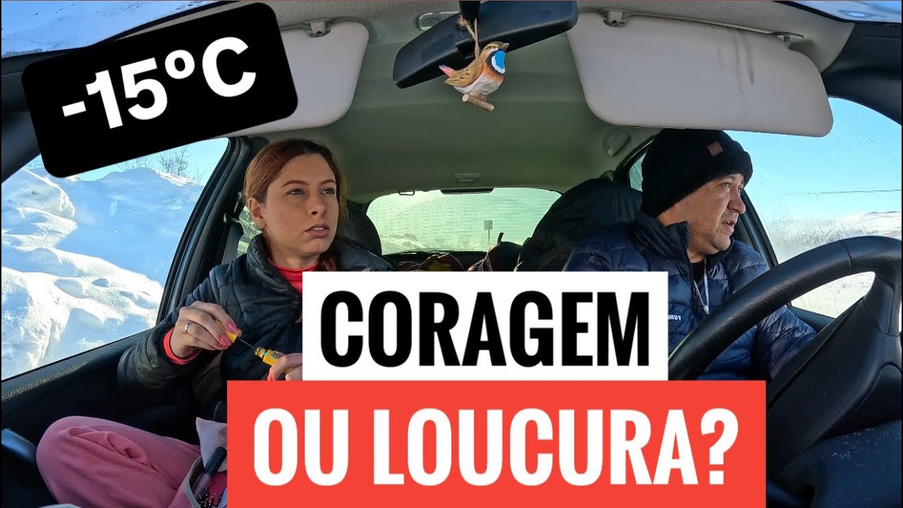 LIVING IN THE CAR IN EUROPEAN WINTER. IT WAS THE COLDEST NIGHT SO FAR -15ºC. WE SAW A NORTHERN LI...