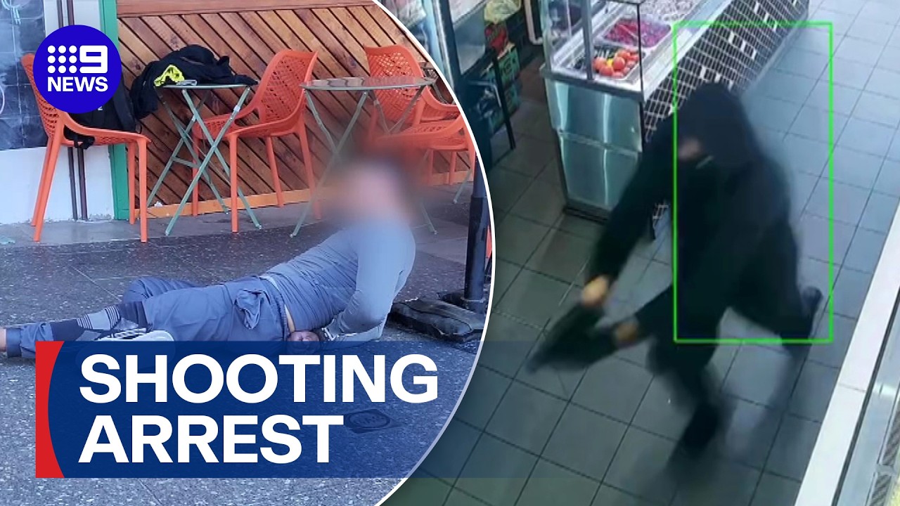 Police arrest man over alleged gangland shooting after year on the run | 9 News Australia