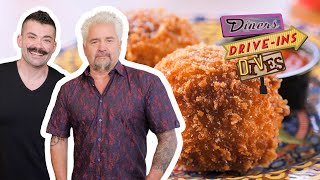 Guy Fieri and Joe Sasto Devour Beef Arancini in Chicago | Diners, Drive-Ins and Dives | Food Network