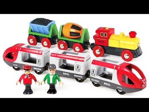 Развивающие видео про поезда Брио (BRIO) — Паровозики, вагончики и лучшие игрушки для малышей