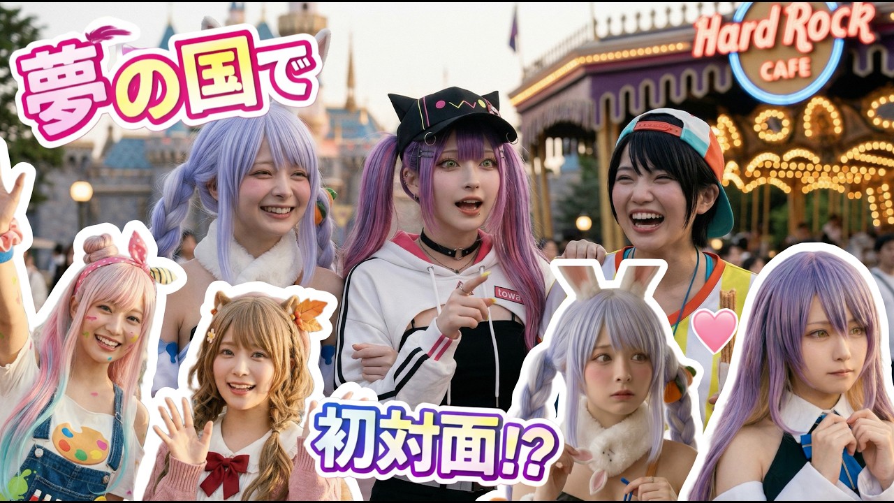 夢の国でのぺこらの意外な一面に、可愛いが出ちゃうスバル⁉️兎田ぺこら / 大空スバル / 常闇トワ / ムーナ / イオフィフティーン / リス #hololive #ホロライブ 【切り抜き/実写化】