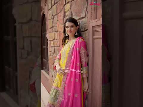 Your Choice Galaxy Pure Chinon Wholesale Designer Readymade Salwar Suit Catalog – product video thumbnail