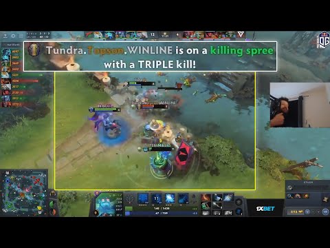 "TAAAAPSEN" -Gorgc reacts to TOPSON 1v3 Triple Kill vs Talon