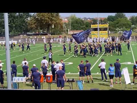 04.08.2024 Dresden Monarchs - Einlauf Stadion Bärnsdorfer Straße