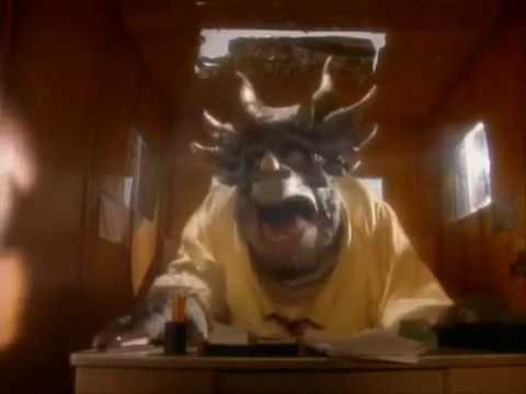 Dino pedindo aumento ao Senhor Richfield (Família Dinossauros)