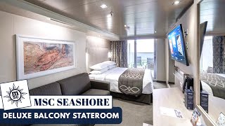 MSC Seashore | Deluxe Balcony Stateroom Full Walkthrough Tour | 2024 | 4K