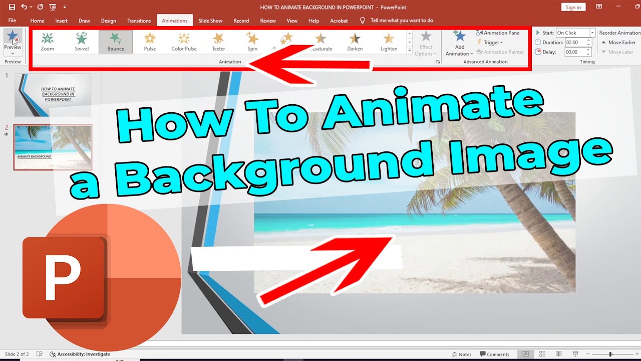 How To Animate Backgrounds in PowerPoint