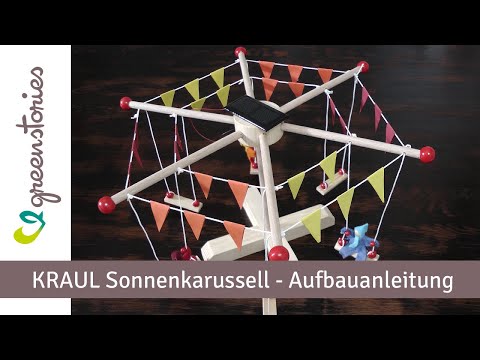 Vorschau: Sonnenkarussell Holzbausatz mit Solarantrieb 35 cm