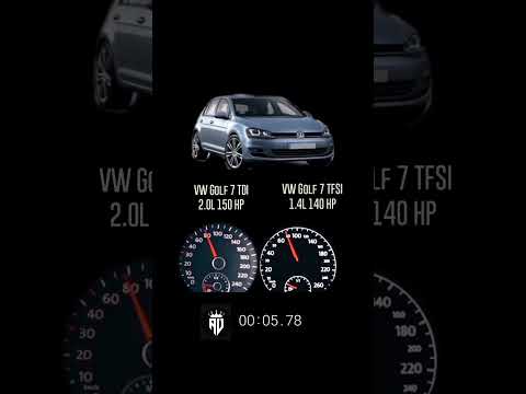 150 HP VW Golf 7 TDI vs 140 HP VW Golf 7 TFSI #DRAG #acceleration #CARWOW #VW #GOLF #MK2 #MK7