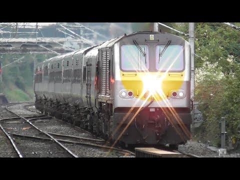 Irish Rail 201 Class Loco + Enterprise Train - Howth Junction Station, Dublin