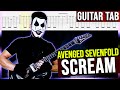 AVENGED SEVENFOLD Scream Cover By Masuka LESSON GUITAR TAB
