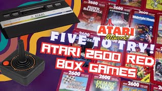 Five Atari 2600 Red Box Games You Should Try