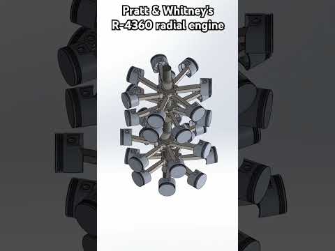 A simple animation featuring Pratt & Whitney's mighty R-4360, 28 cylinder radial engine!