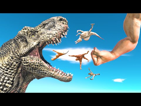 Don't Go Near T-REX Head | Epic Punch and Reach The Evolution Gate - Animal Revolt Battle Simulator