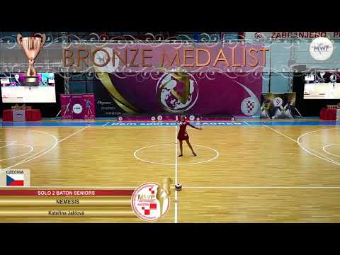 SOLO 2 BATON SENIORS BRONZE MEDALIST: NEMESIS, KATERINA JAKLOVA, CZECHIA