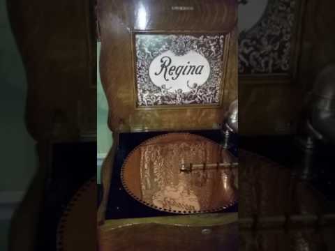 Regina 15.5" Music Box plays "Rag Knots--Cakewalk and Two Step"