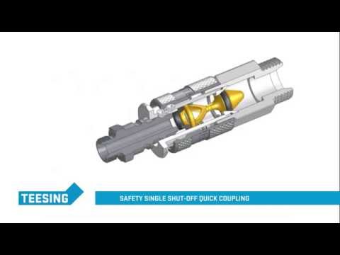 Safety single shut-off quick coupling