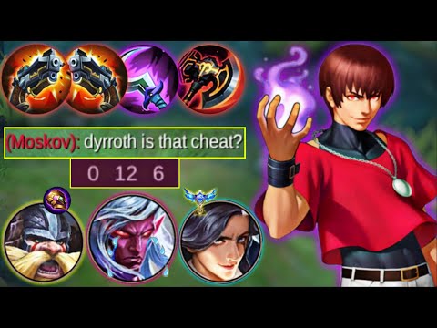 REASON WHY FLYING DYRROTH IS THE BEST COUNTER FOR MARKSMAN! |MYTHICAL GLORY ONE HIT BUILD - MLBB