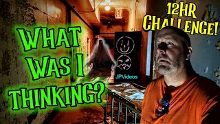 12hrs LOCKED INSIDE Haunted Abandoned Hospital!